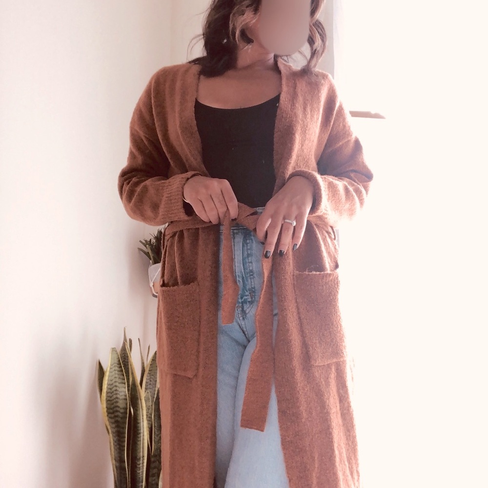 Long duster in mustard color!